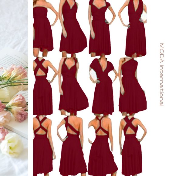 VTG/ NWT! VS- MODA International- Multi-Way, Infinity Dress - Picture 7 of 7